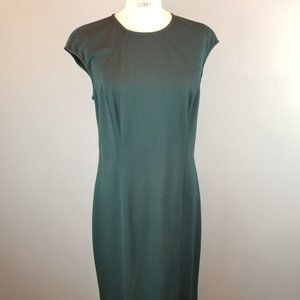 Magaschoni Deep Emerald Green Sheath Dress Women's Size 10